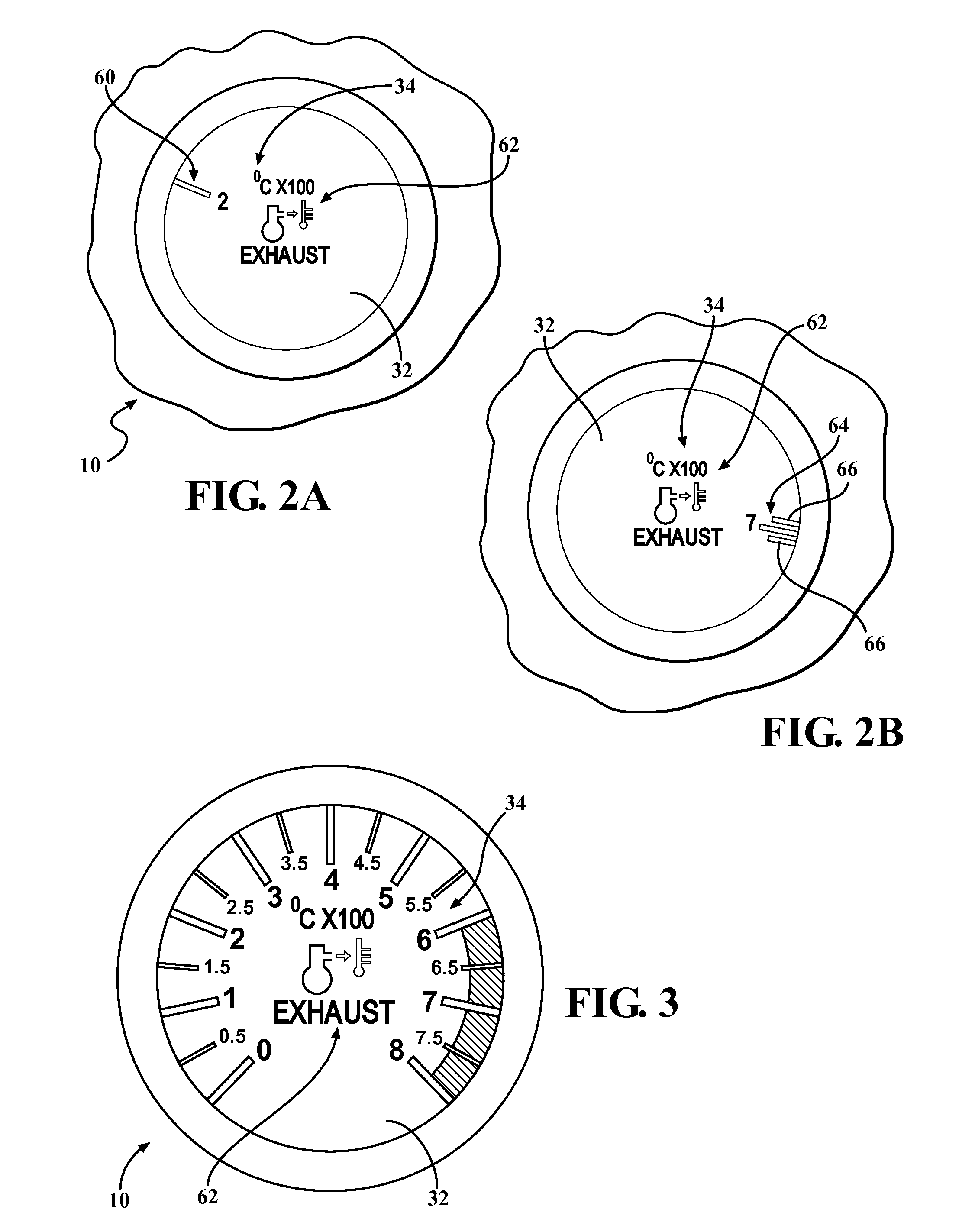 Gauge having variable display