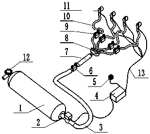 Vehicle-mounted self-rescue oxygen unit