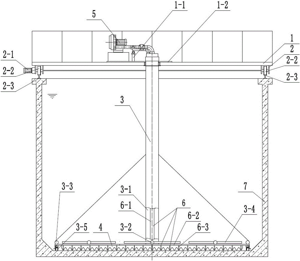 Reciprocation mobile bottom-layer aeration system and aeration method thereof