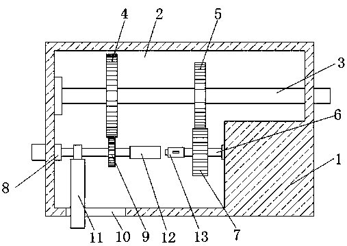 Two-speed device for rapid gear shifting