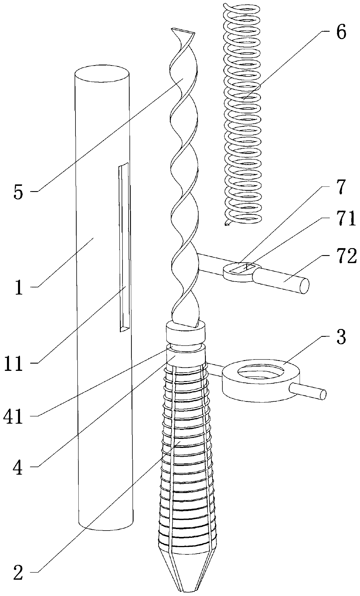 Broken nail taking-out assisting device