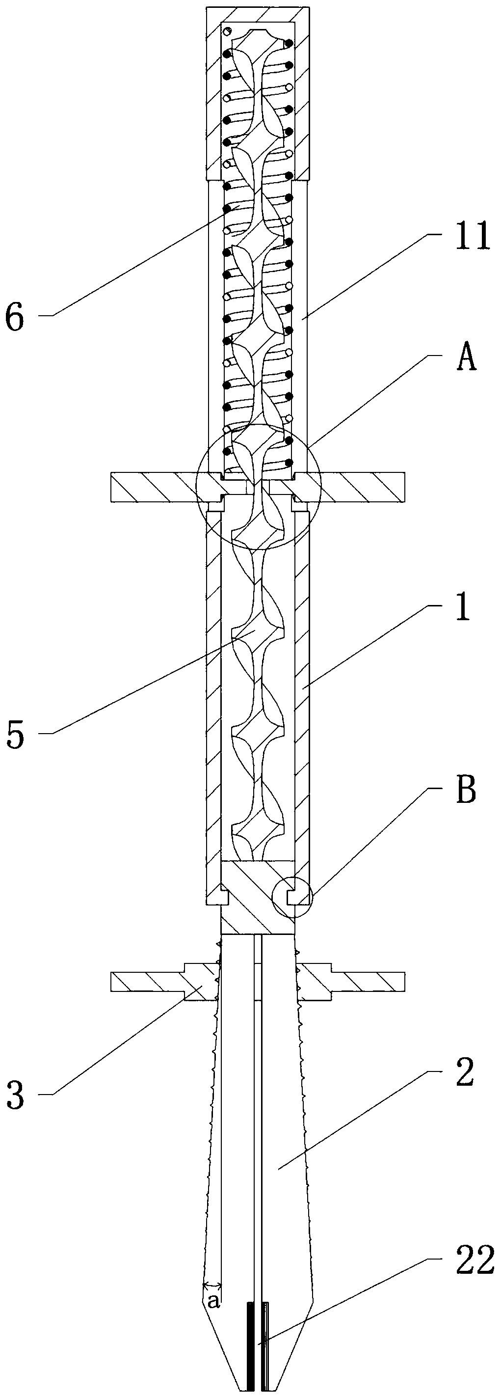 Broken nail taking-out assisting device