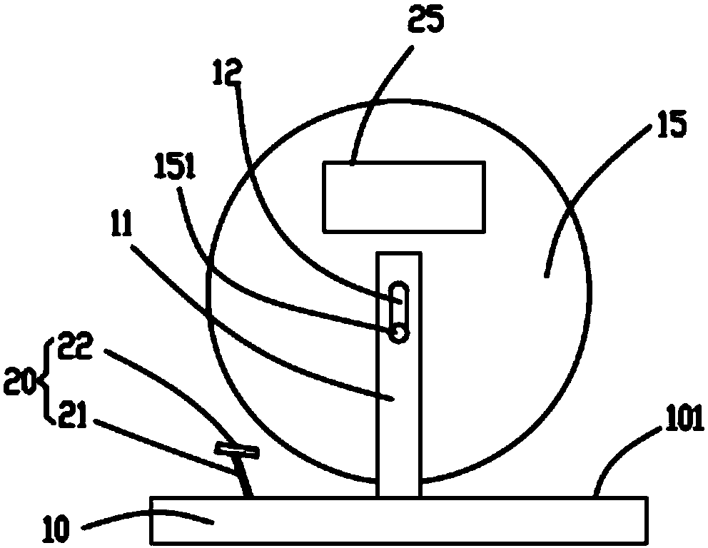 Jig and method for testing static curl of flexible material