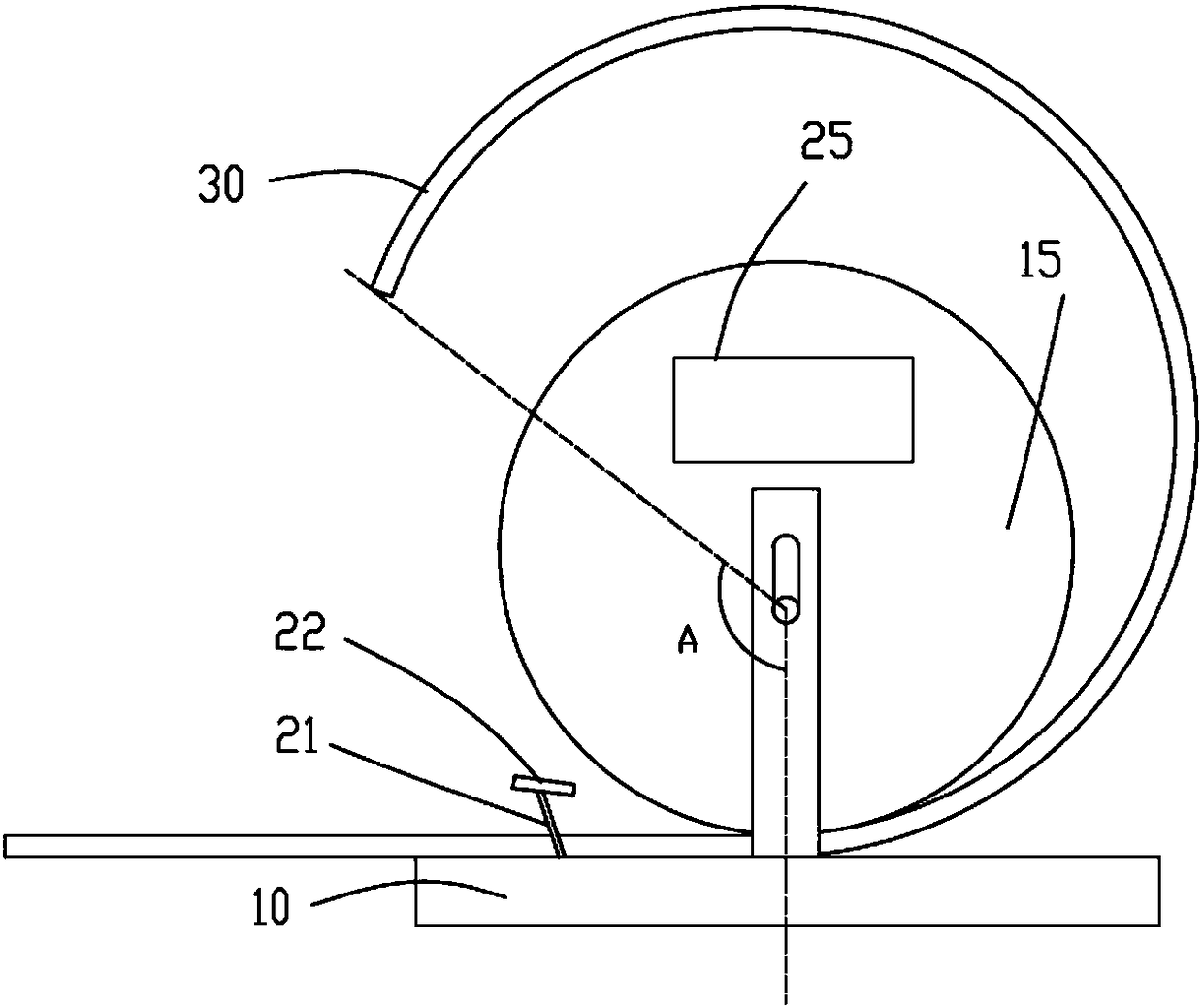 Jig and method for testing static curl of flexible material