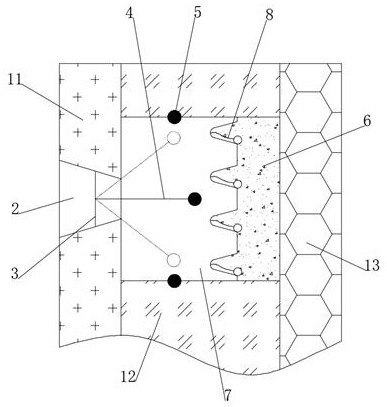 Radial multidirectional dispersed sound-absorbing material