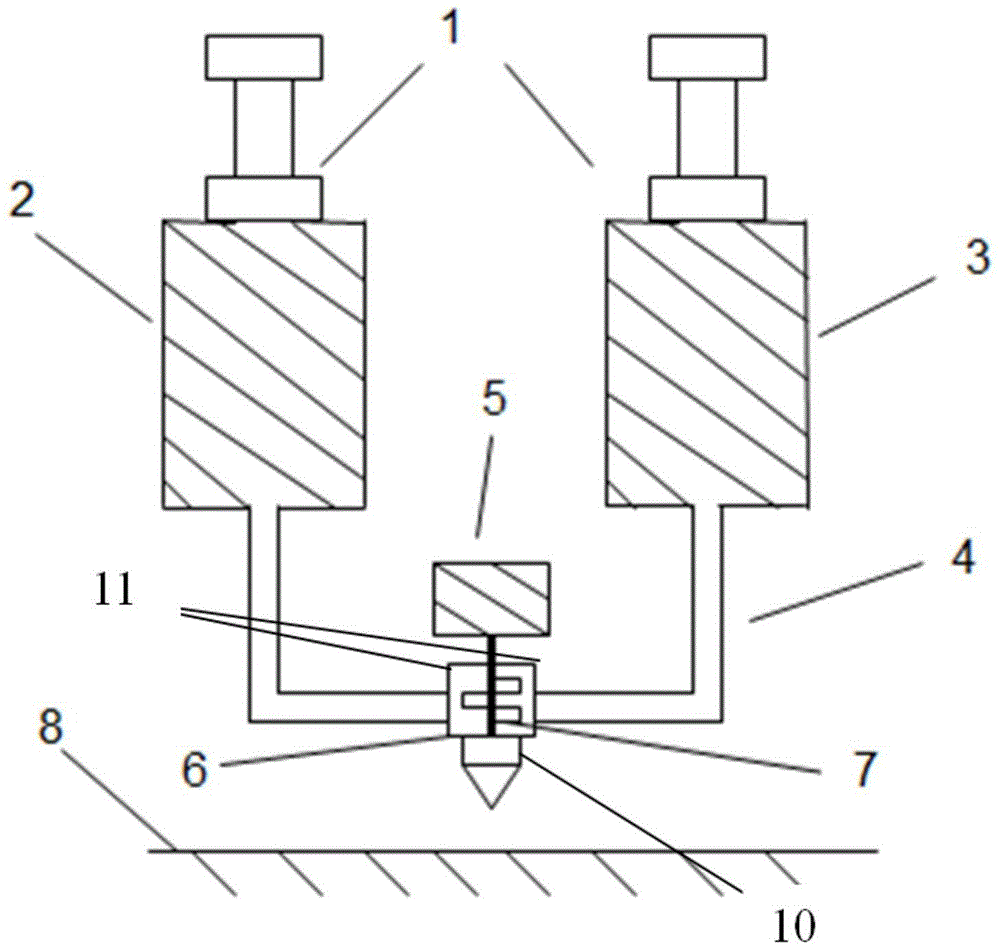 Method and device for forming a moldless material