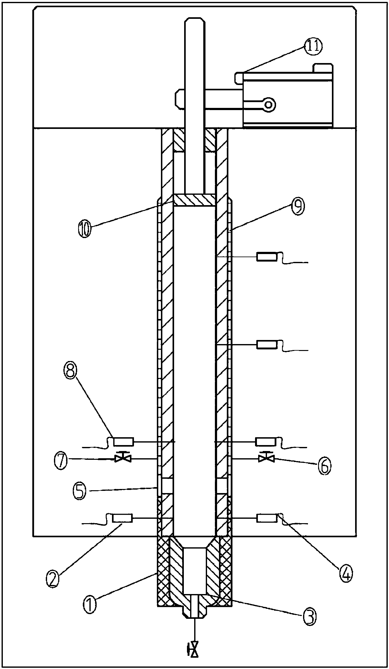 Experiment system for exploring relation between steam dryness and pressure