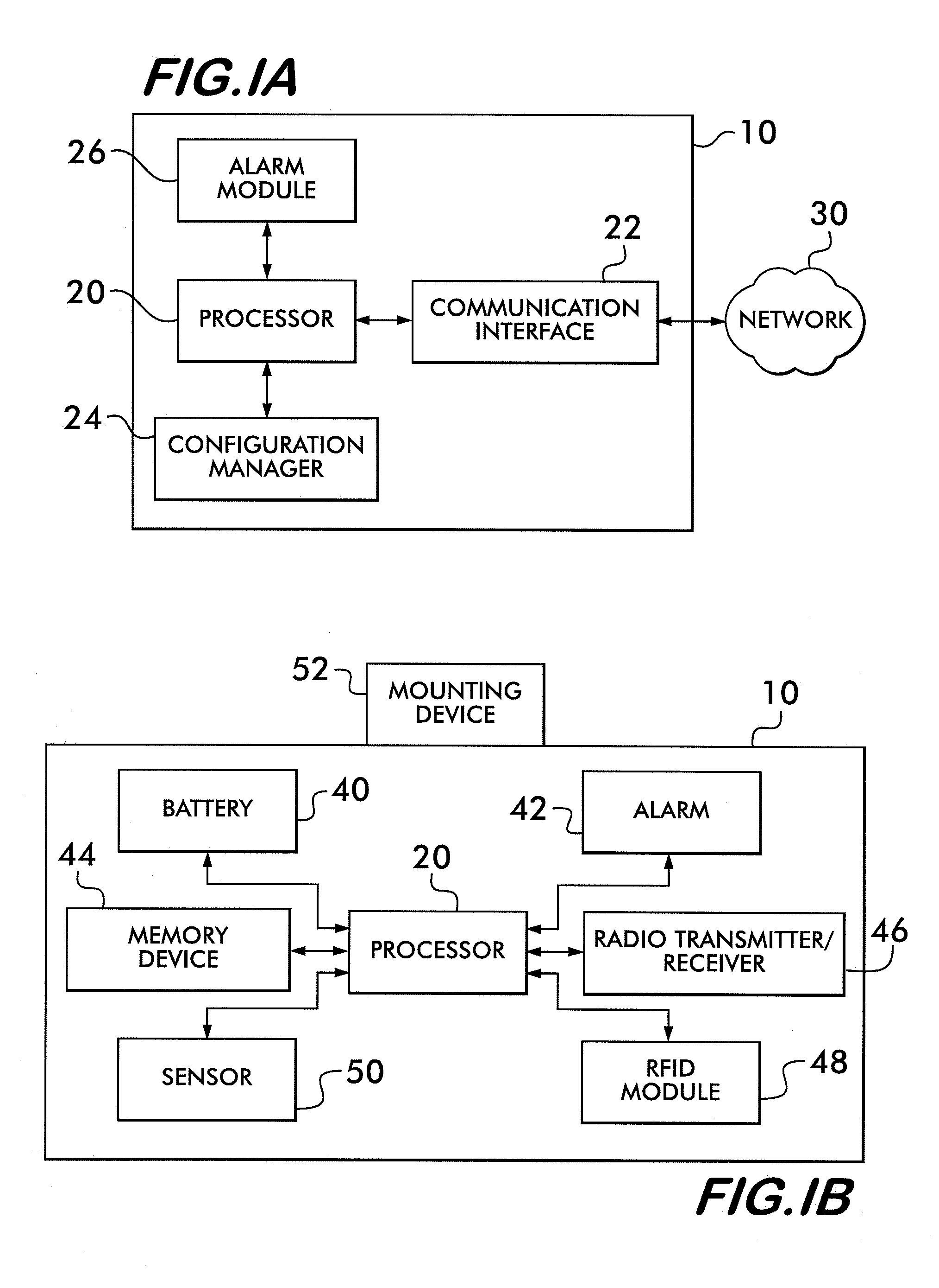 Calibration of Beamforming Nodes in a Configurable Monitoring Device System