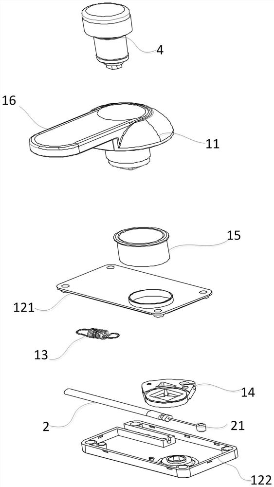 Desktop inclination adjusting drive-by-wire mechanism integrating angle display