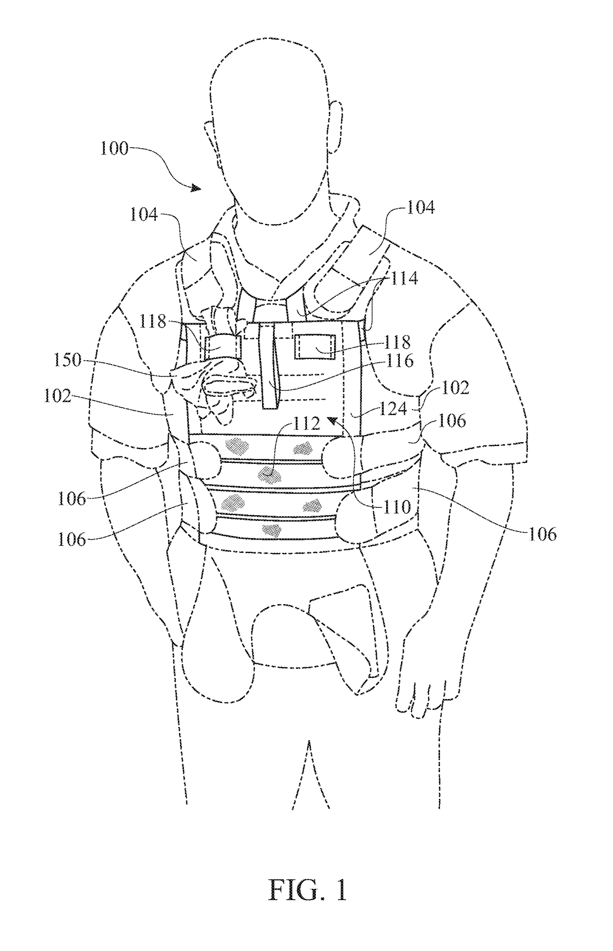 Ballistic vest and holster combination