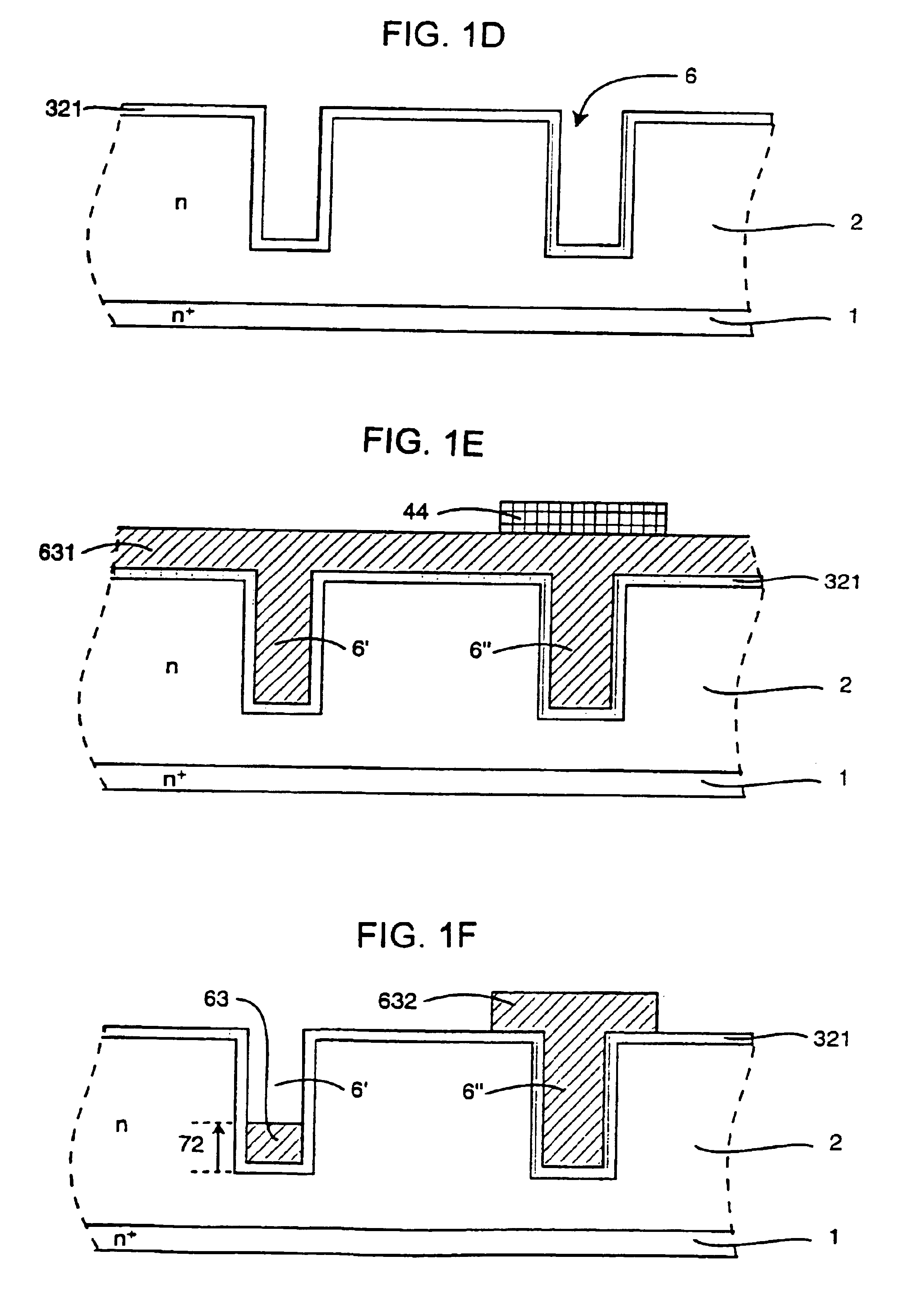 Method for fabricating a transistor configuration including trench transistor cells having a field electrode, trench transistor, and trench configuration