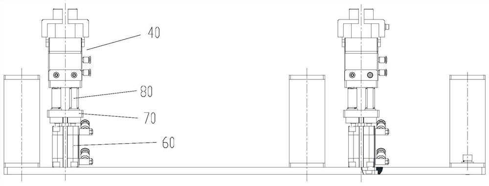 Positioning structure and conveying device with same