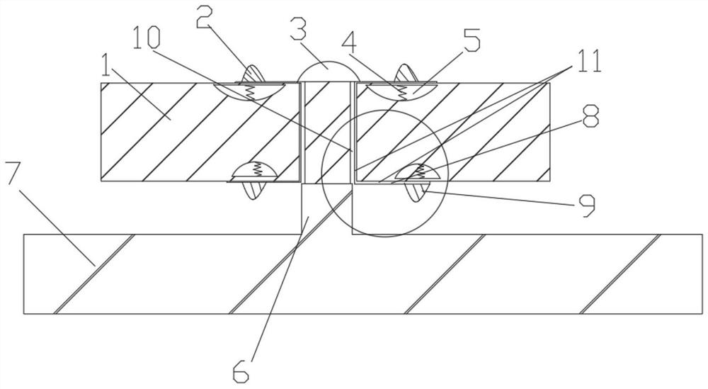 PCB with screw through hole stress buffering and aligning device and processing method