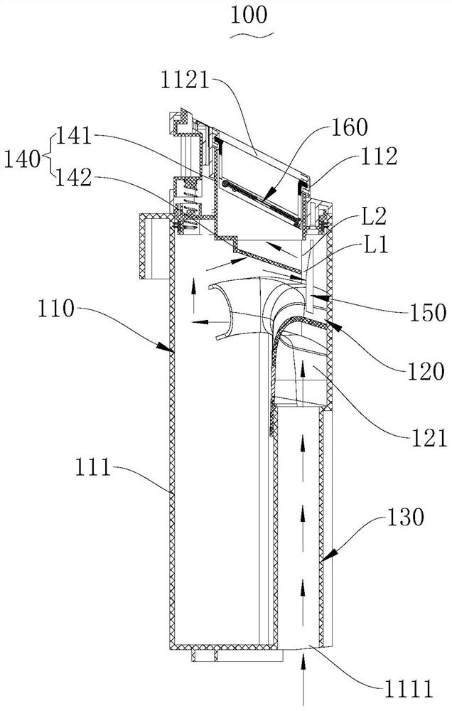 Sewage tank and scrubber