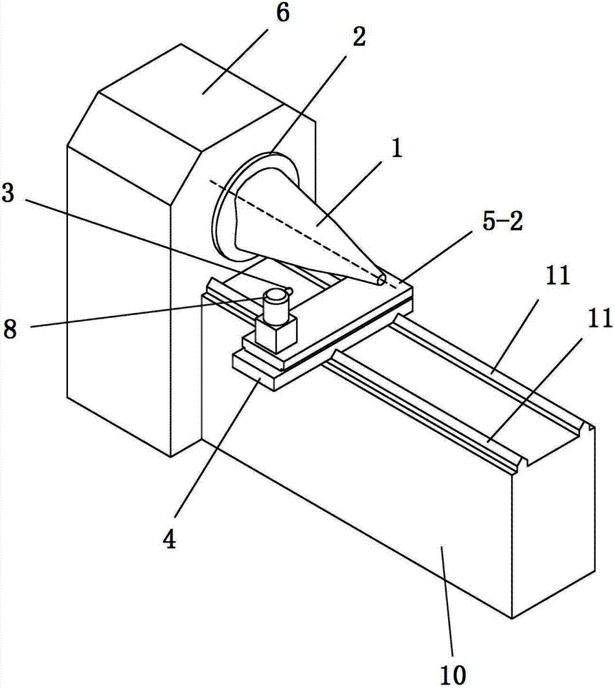 Laser rotating direct-exposure imaging device and method used for revolution surface