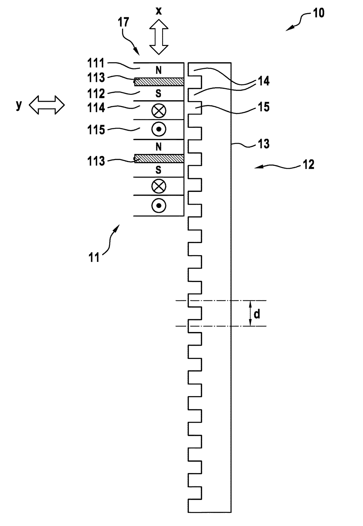 Method for levitation control of a linear motor, method for measuring a position of a linear motor, inductive sensing device, and elevator system