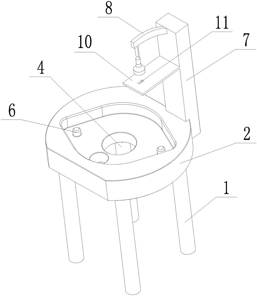 Motor shell bar code positioning and pasting device