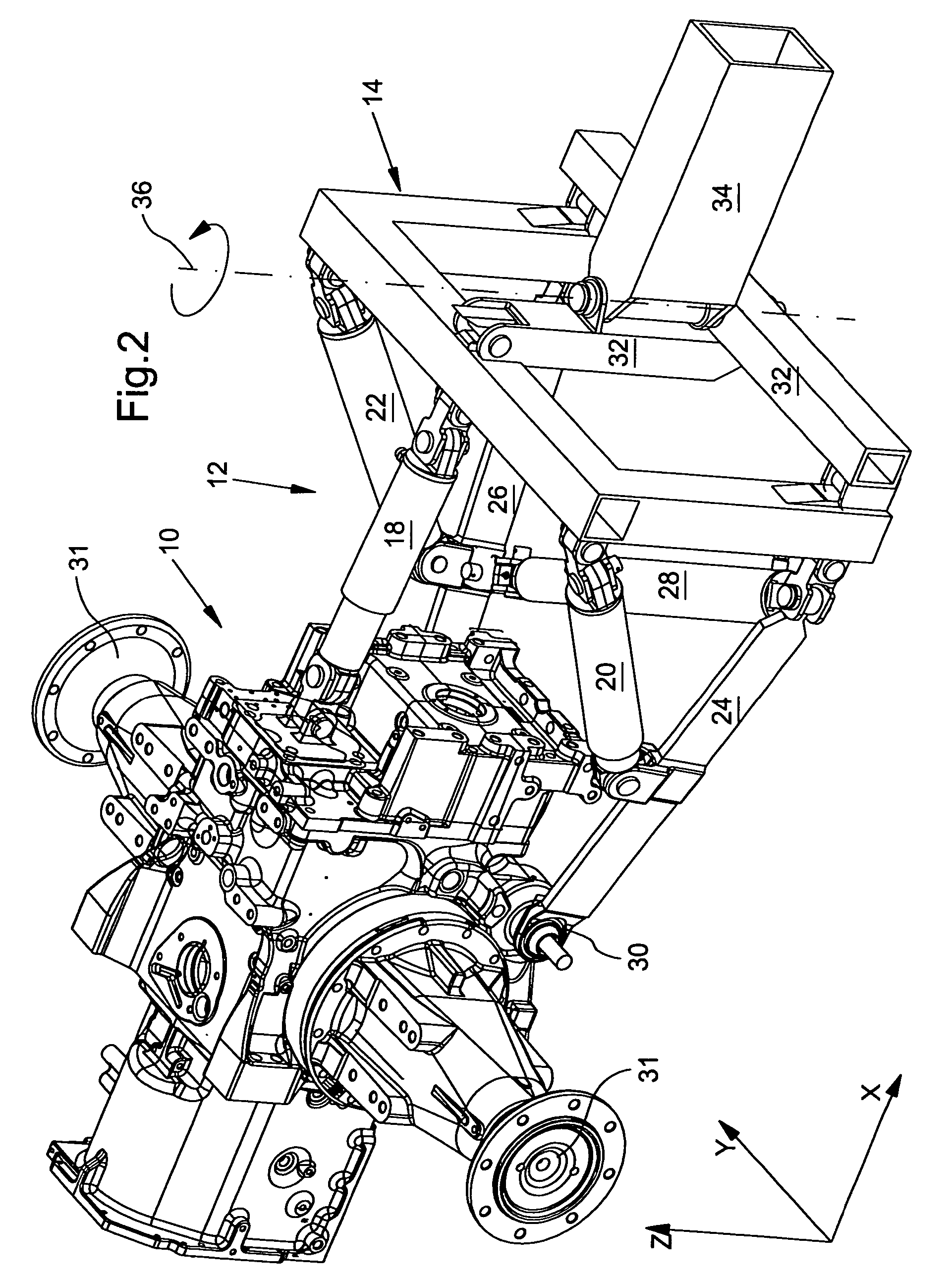 Apparatus for coupling an implement to a working vehicle
