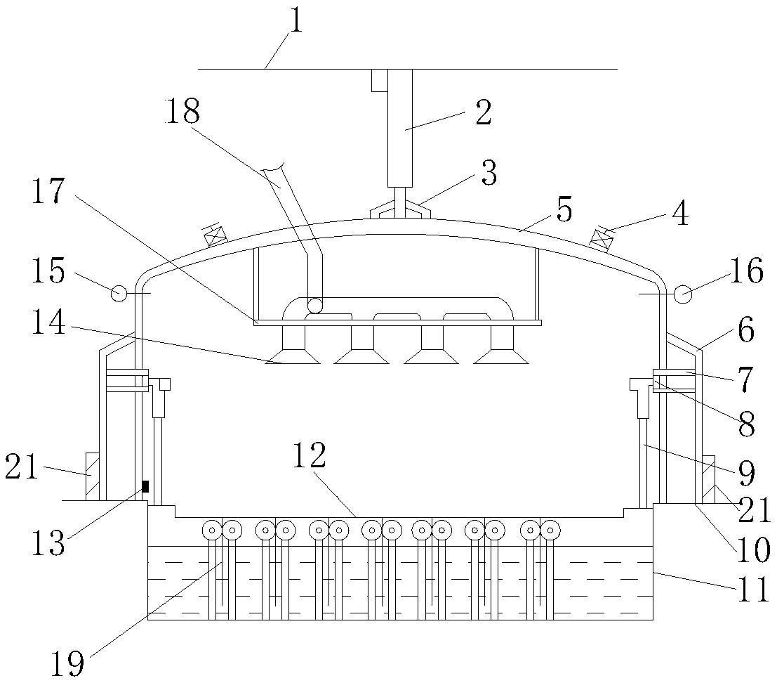 A kind of automatic filter cloth cleaning method