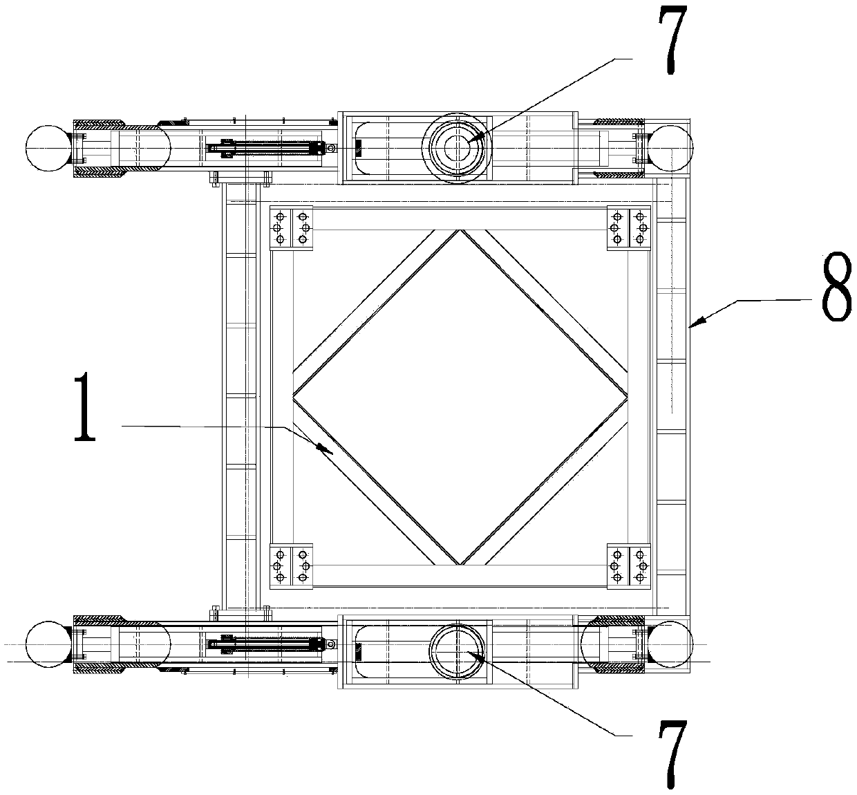 Internal climbing tower crane climbing method without using inverted beam method