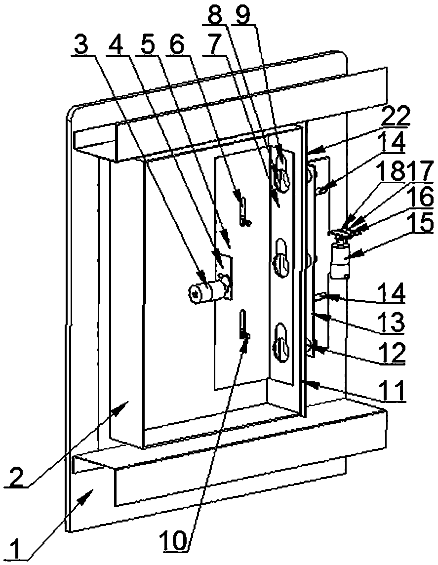 Prying-resistant security cabinet door bolt locking structure and using method thereof