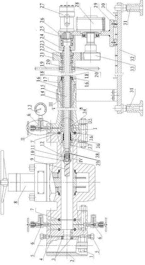 Pressure drilling device for a drill stem and a using method thereof