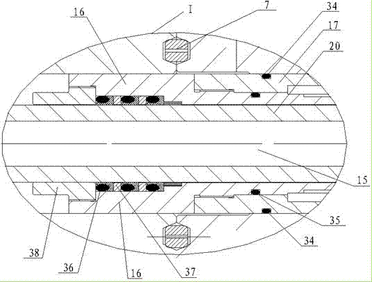 Pressure drilling device for a drill stem and a using method thereof