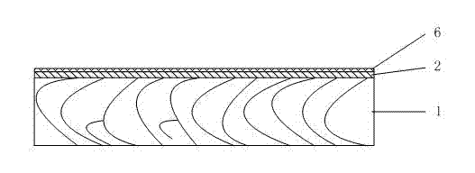 Non-painting veneer composite board prepared under condition of low temperature and low pressure