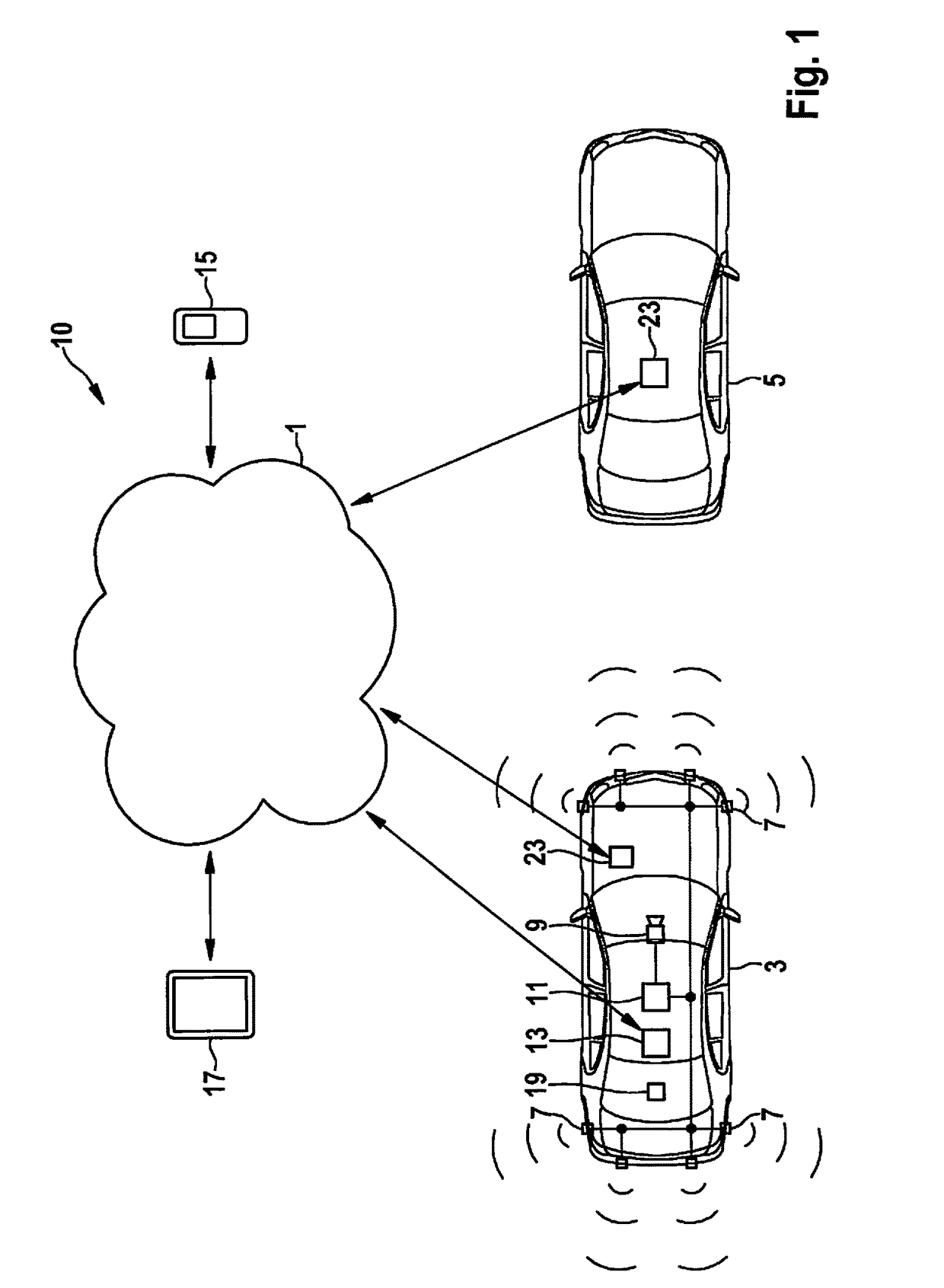 Method for determining parking spaces and free-parking space assistance system