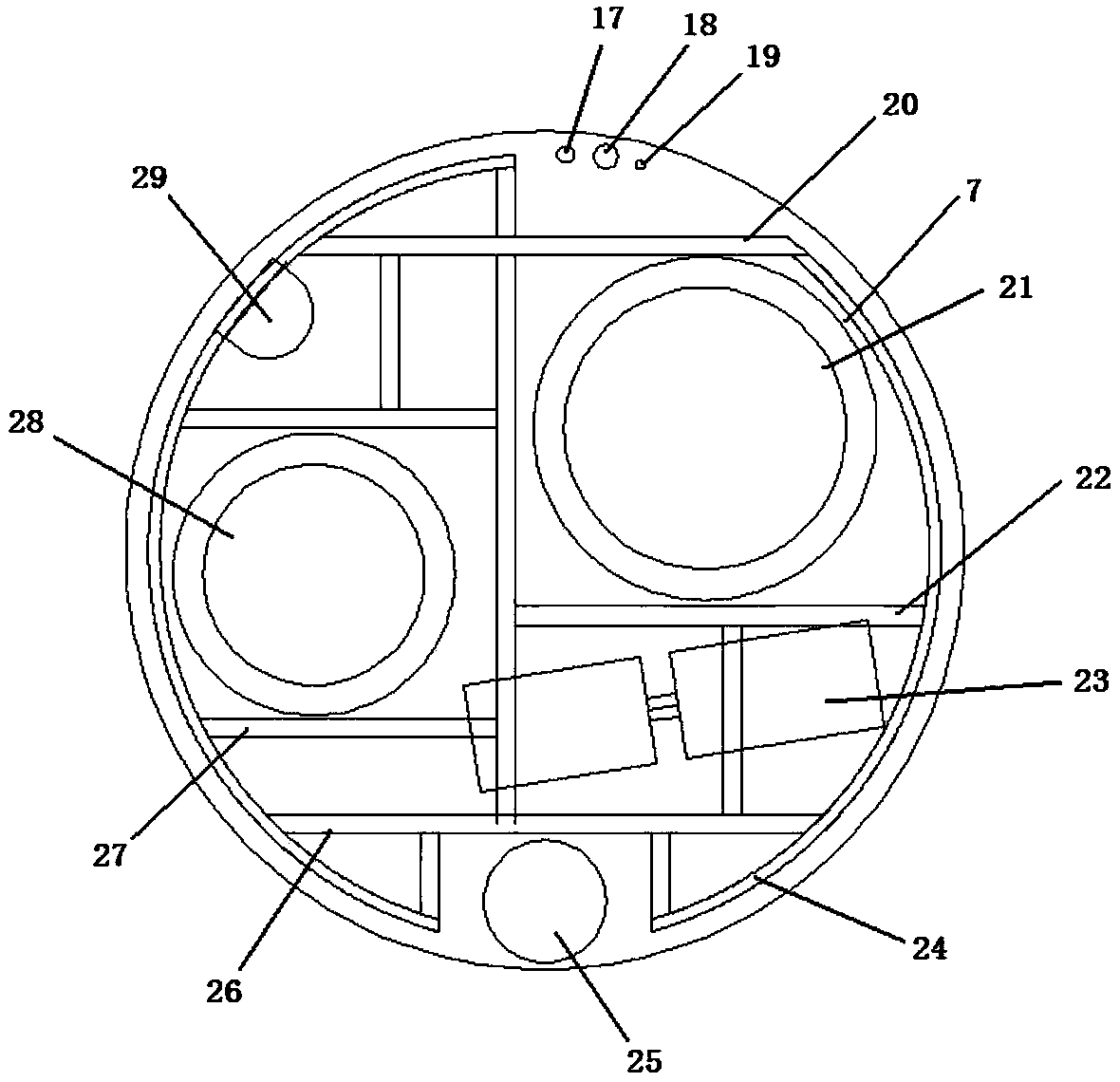 Vertical shaft construction device and using method thereof