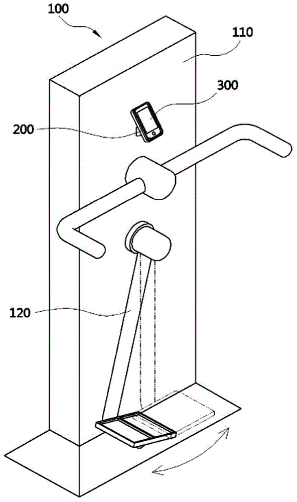 Exercise equipment system capable of measuring amount of exercise and method of measuring amount of exercise