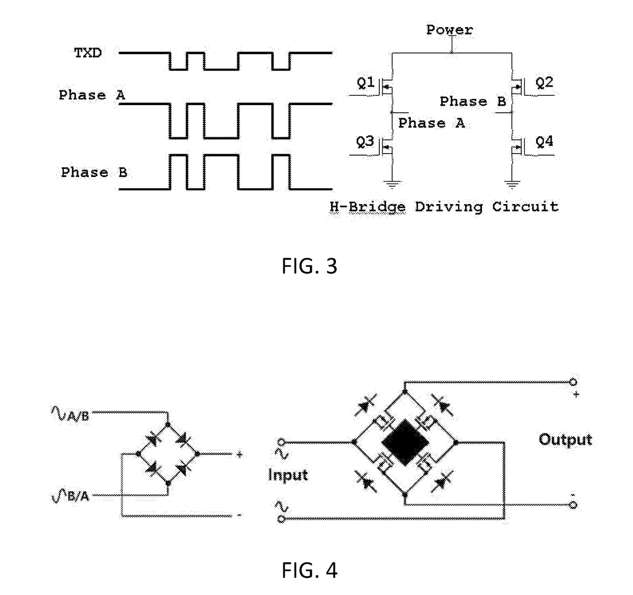 Direct current power line communication control device using h-bridge circuit