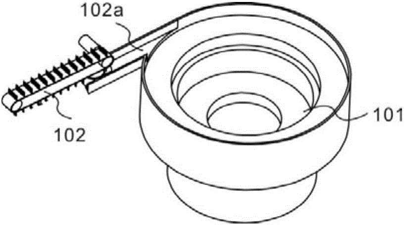 Certification mounting device for automatic assembly of front shells