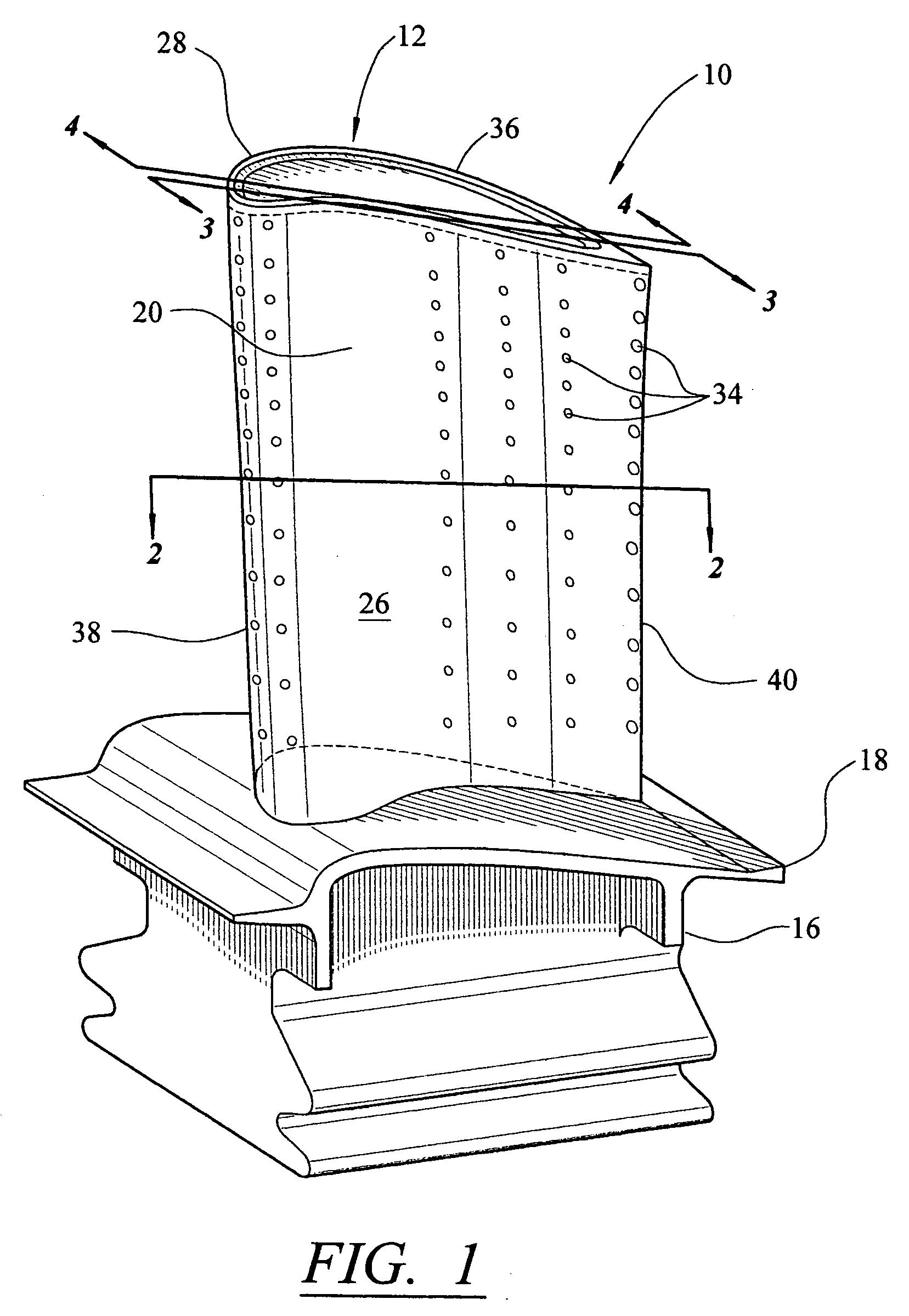 Impingement cooling system for a turbine blade