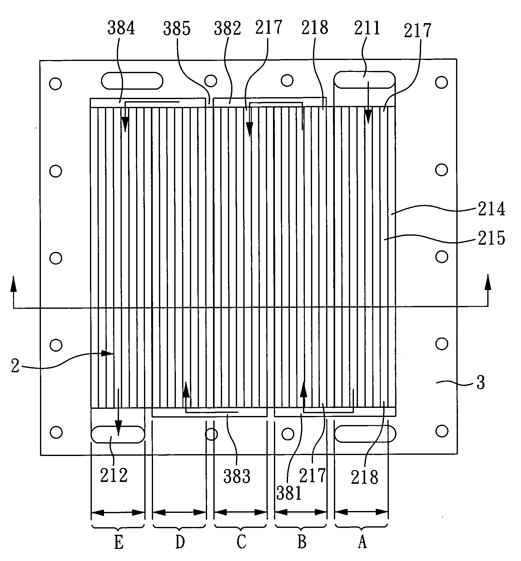 Flow field plate of a fuel cell with airflow guiding gaskets