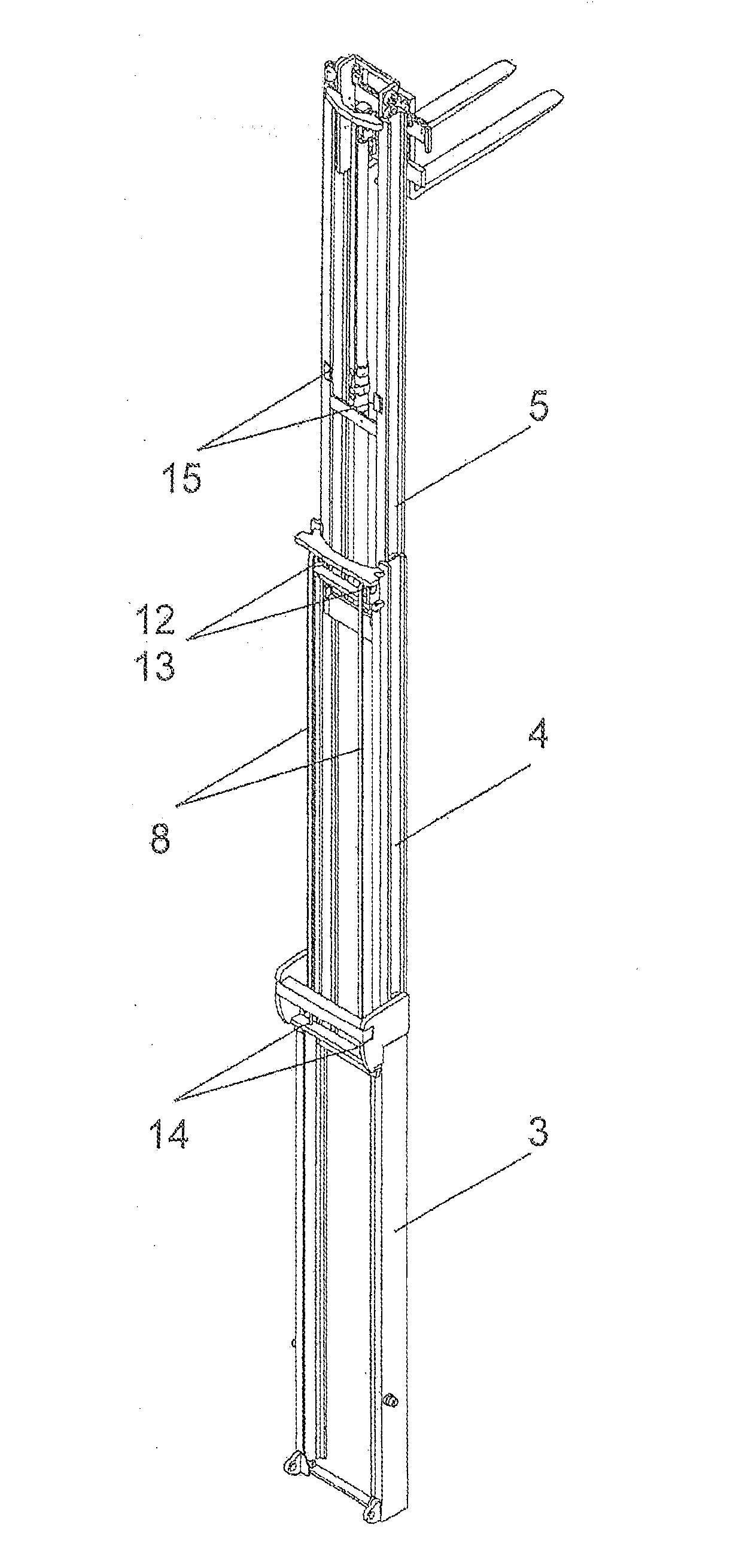 Lifting assembly for a lift truck, and lift truck