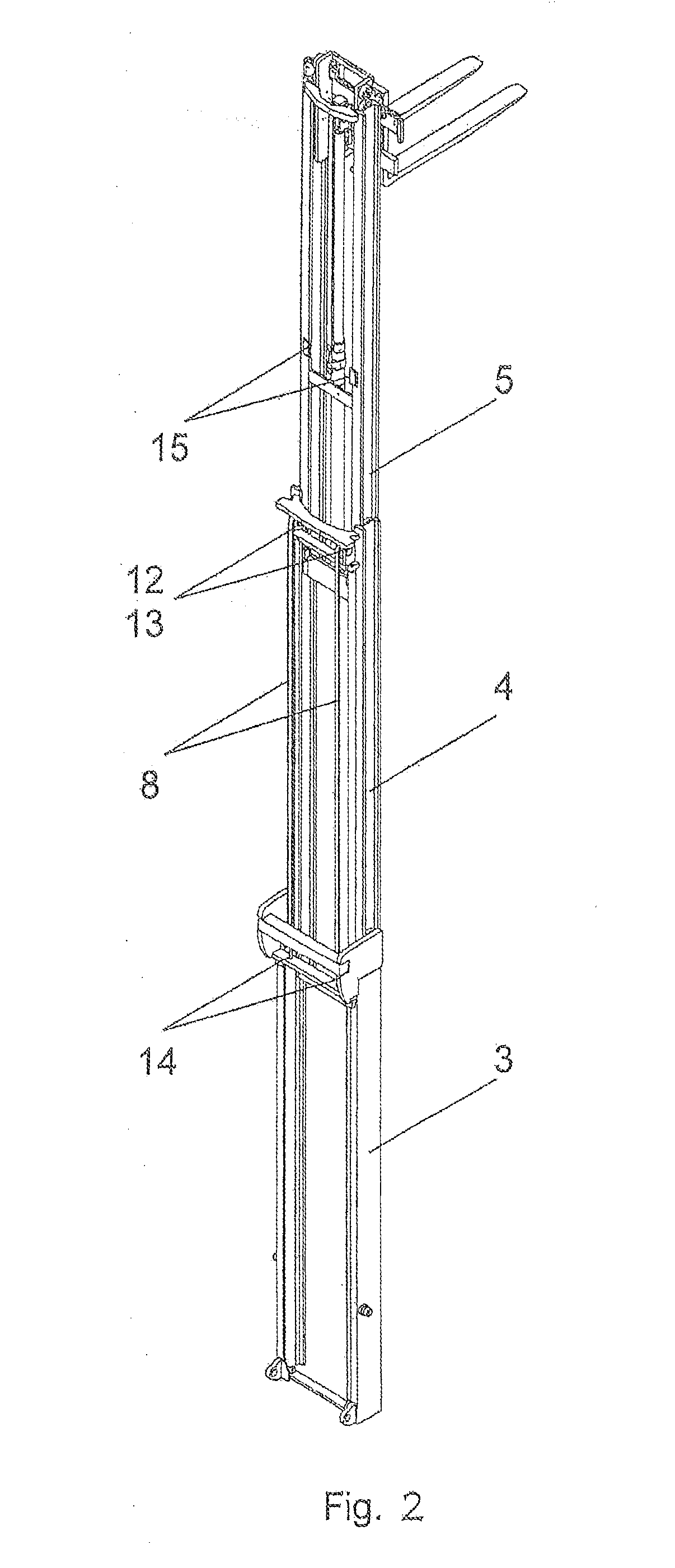 Lifting assembly for a lift truck, and lift truck