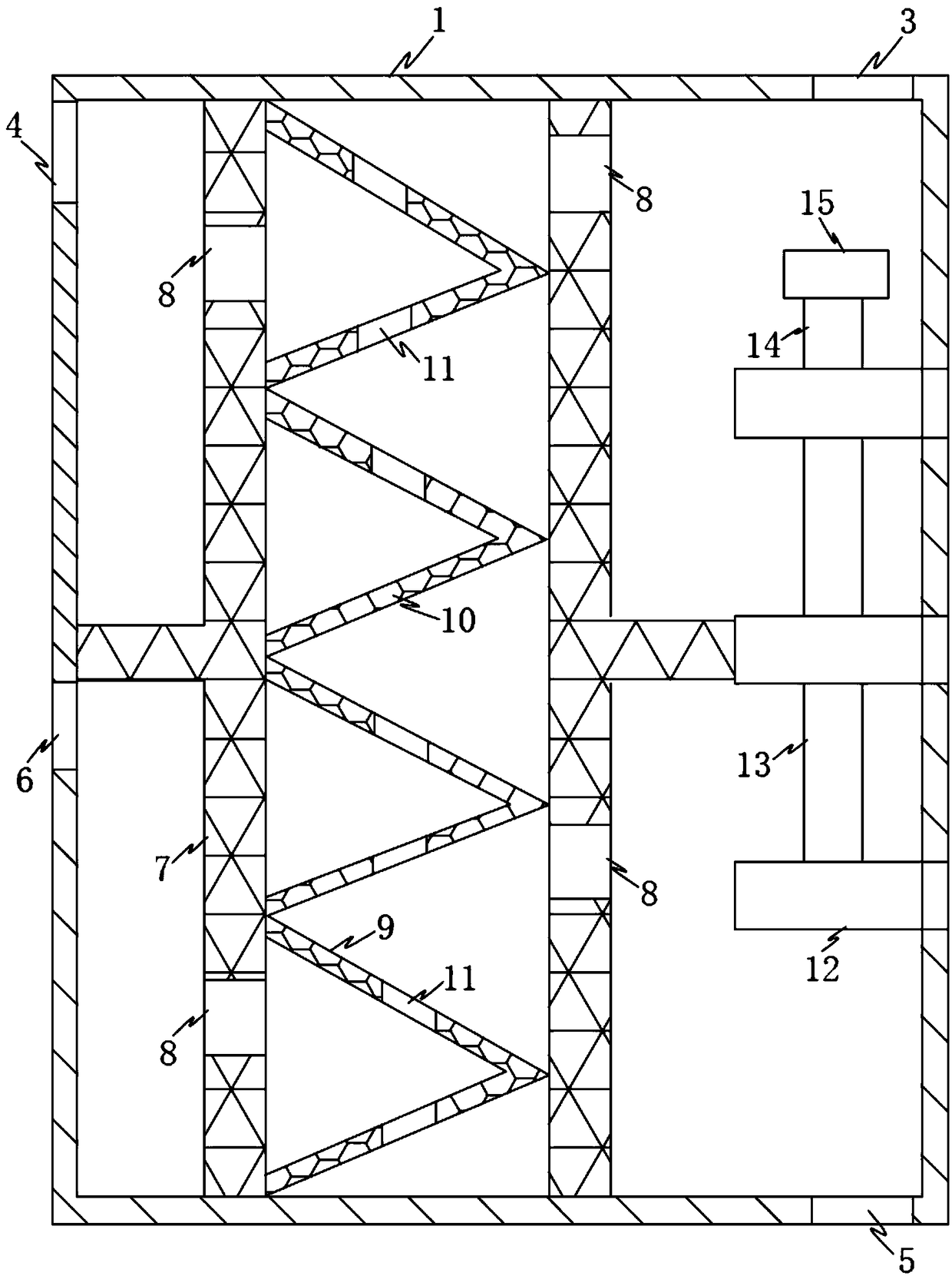 Modularized wall body structure convenient to grout and grouting process thereof