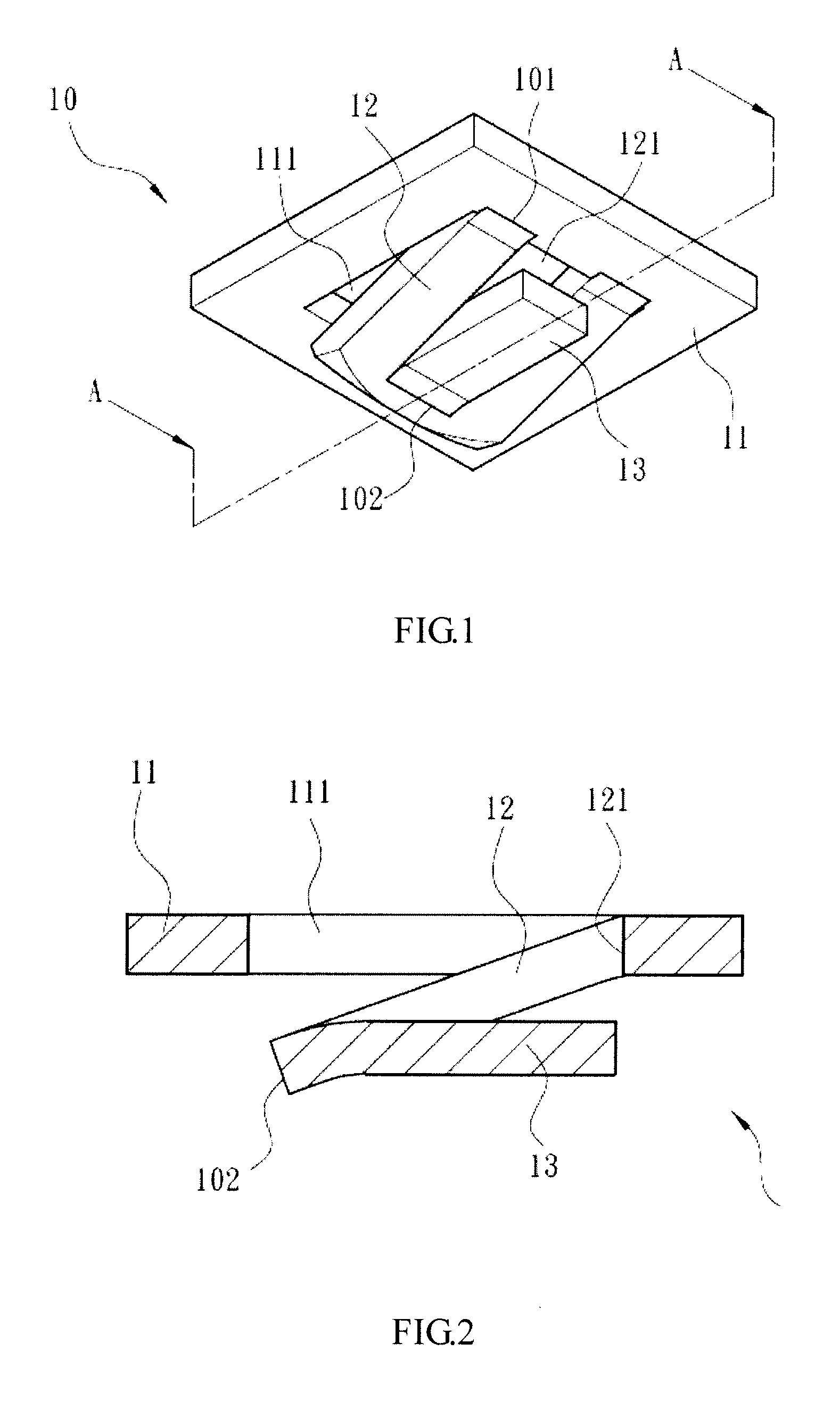 Displacement Leaf Spring and Artificial Intervertebral Disc Containing the Same