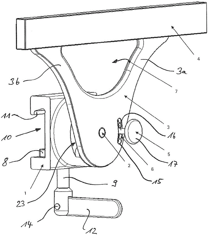 Adapter device for an operating table