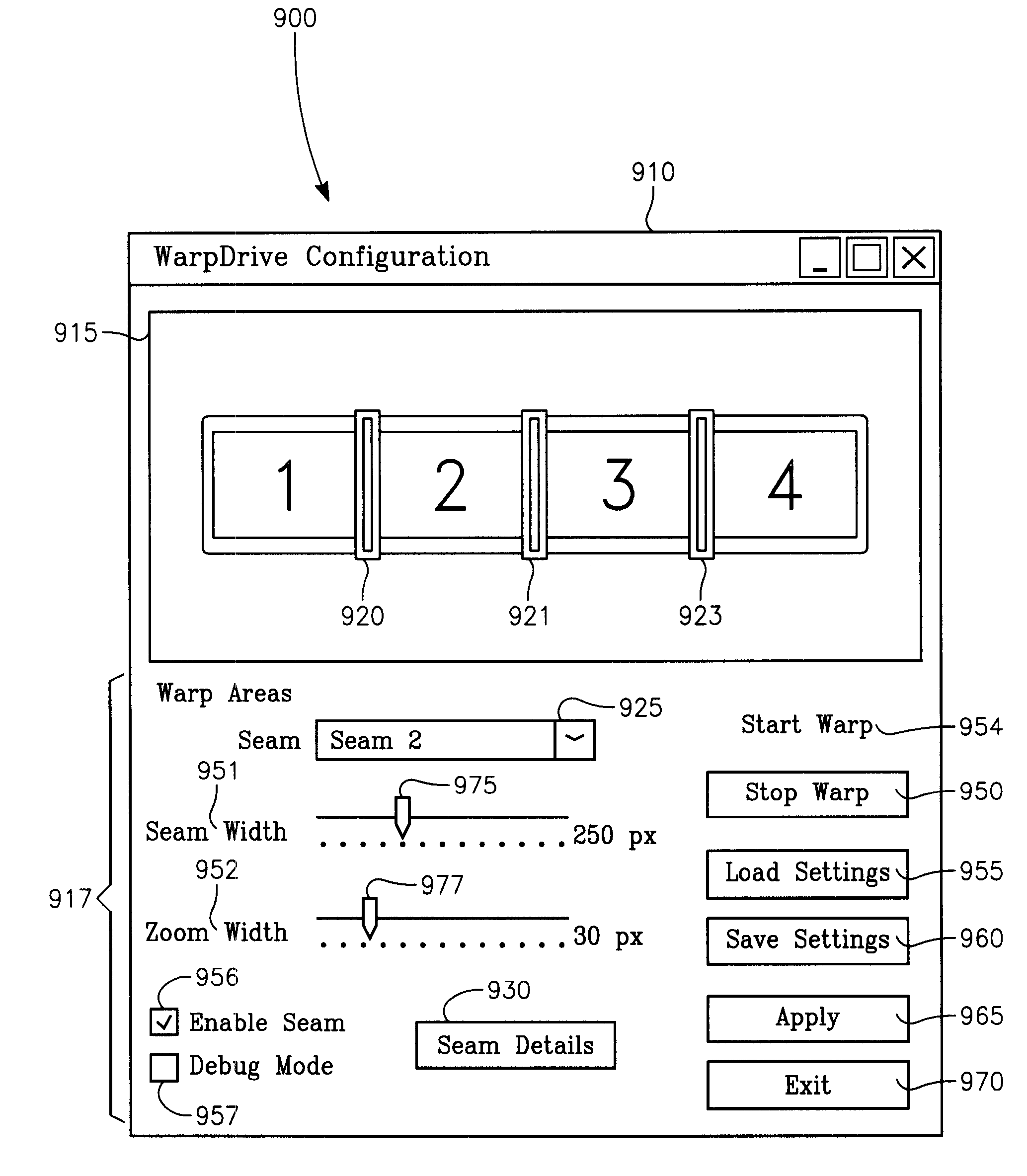 Method of using a real time desktop image warping system to mitigate optical distortion
