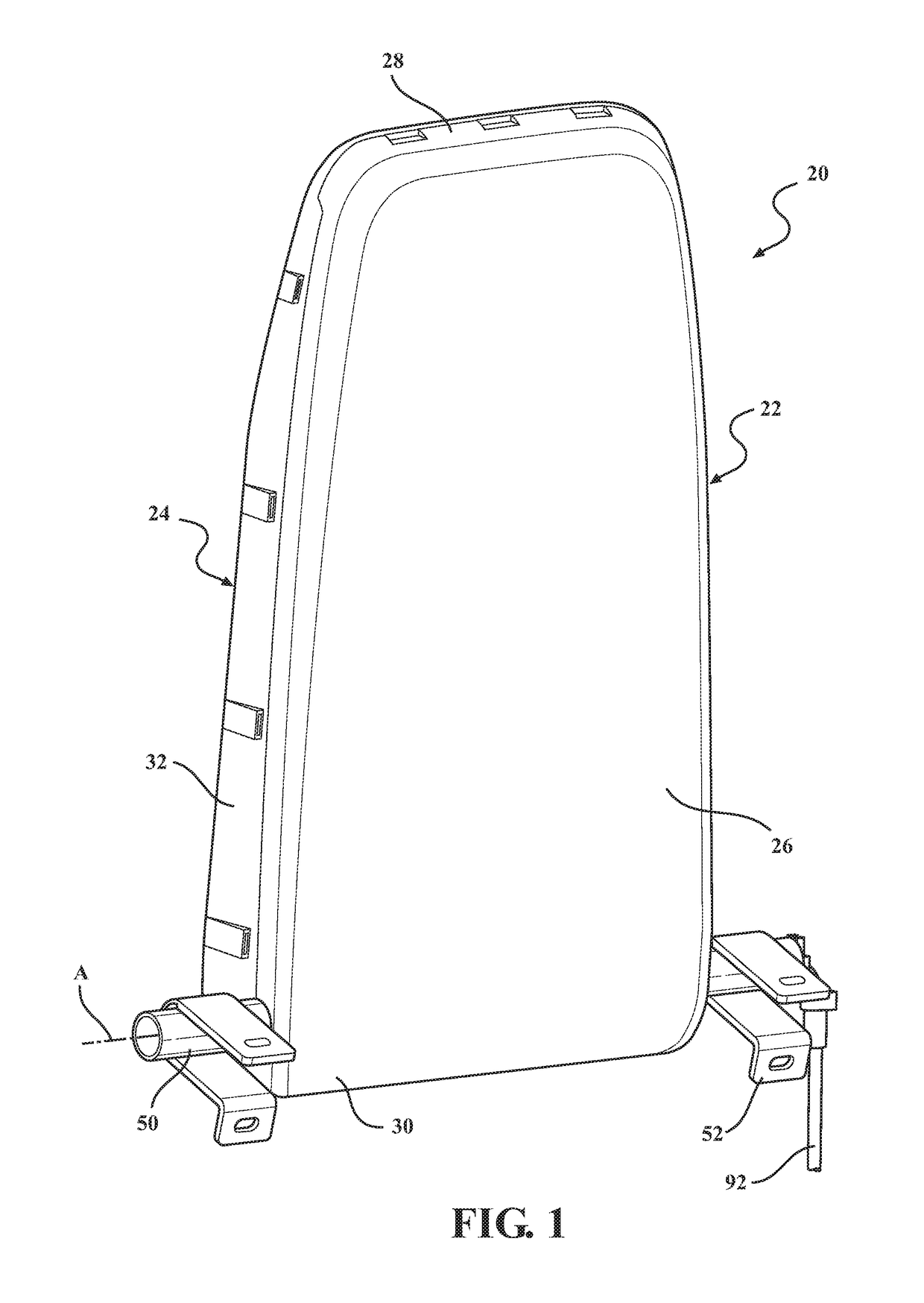 Dual latch high pivot head restraint