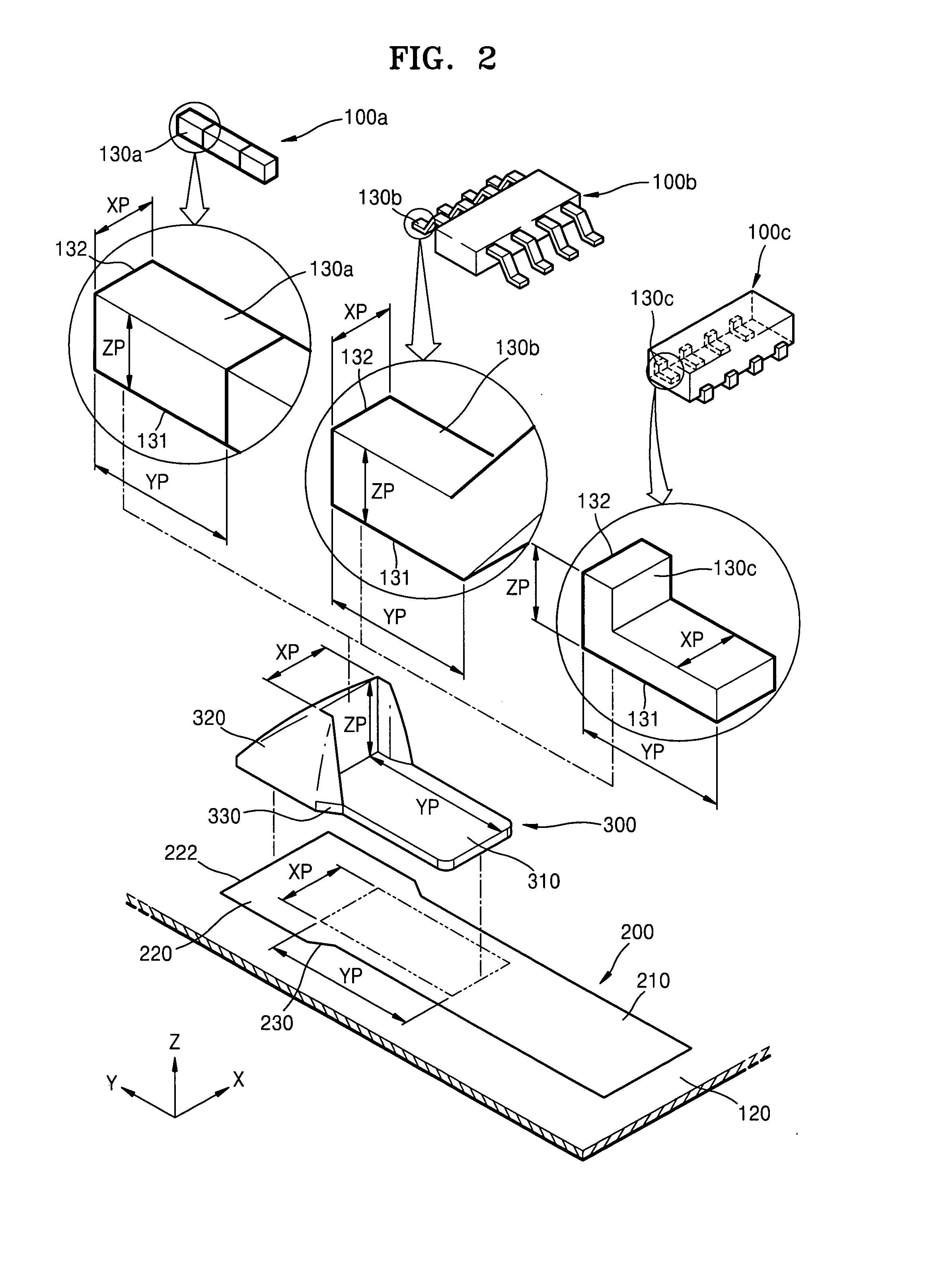 Surface mounting structure for electronic component
