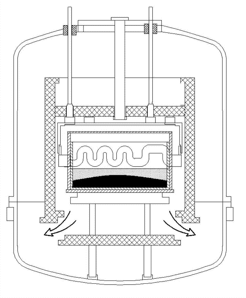 Ingot furnace thermal field structure based on multi-heater and operation method