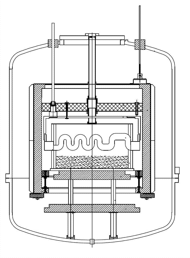Ingot furnace thermal field structure based on multi-heater and operation method
