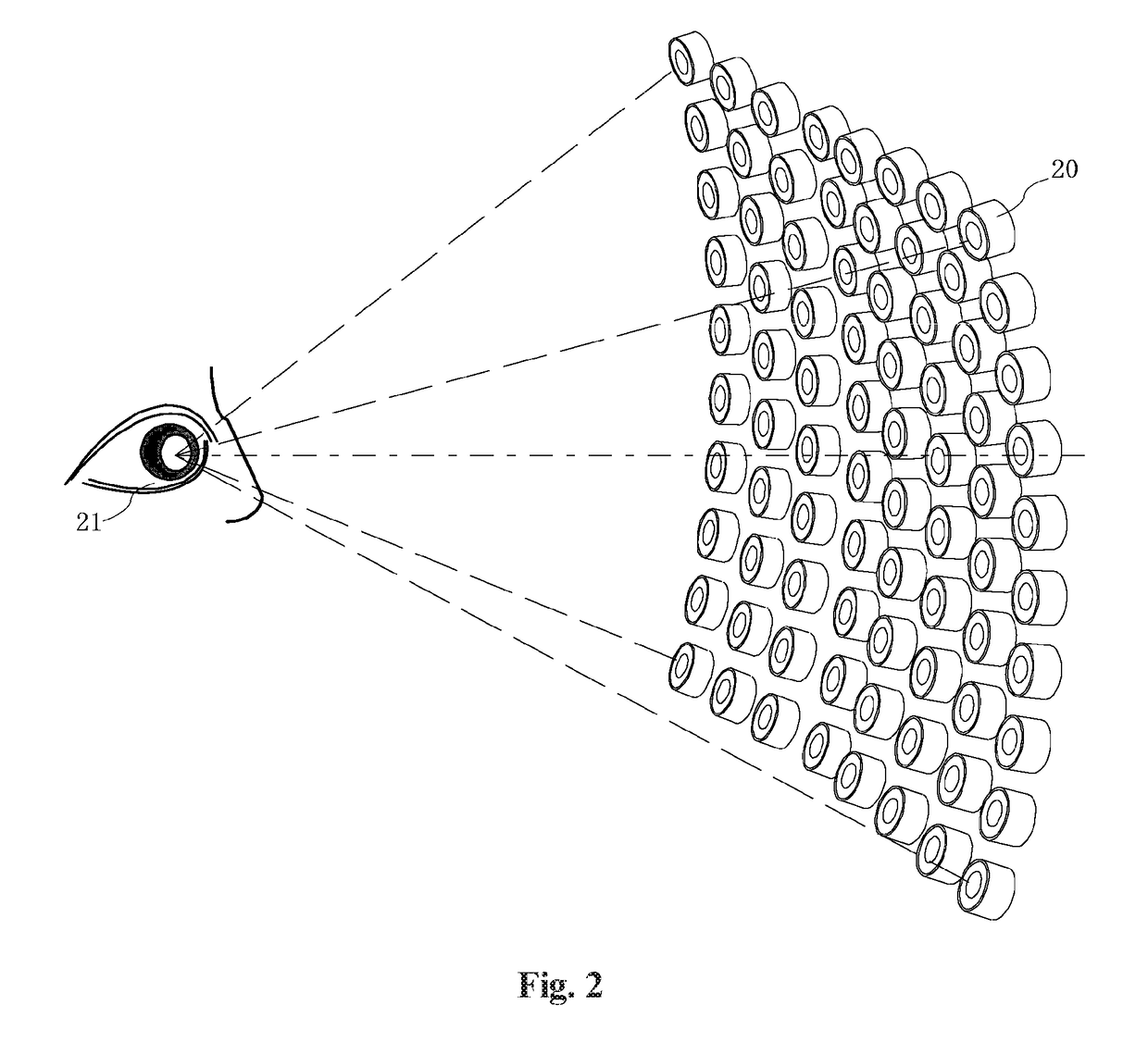 Non contact eyeball vibration type tonometer