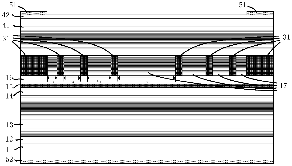 Proton injection grid VCSEL and preparation method thereof