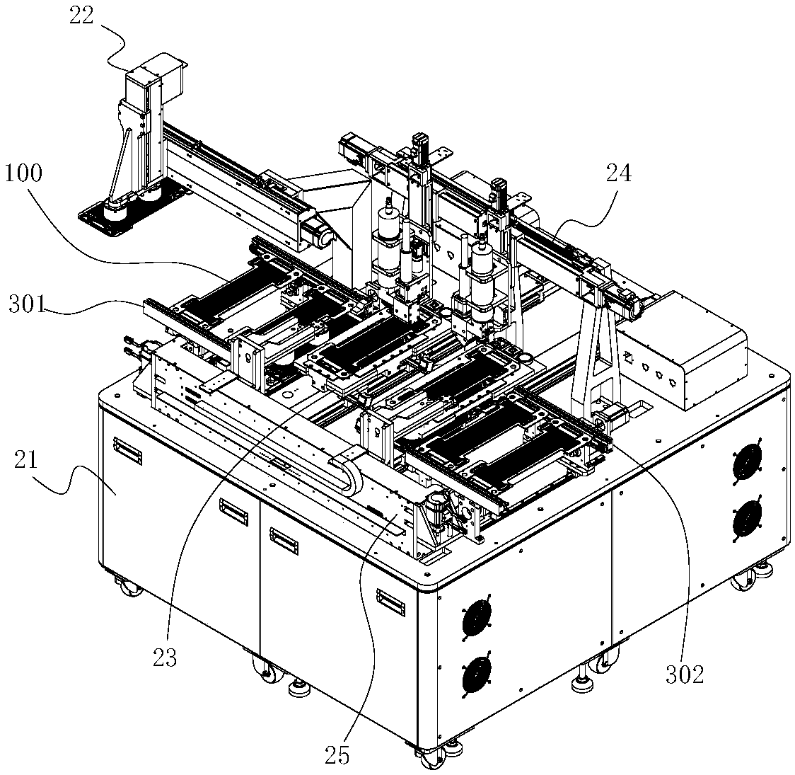 Full-automatic production line of fuel cell pole plates