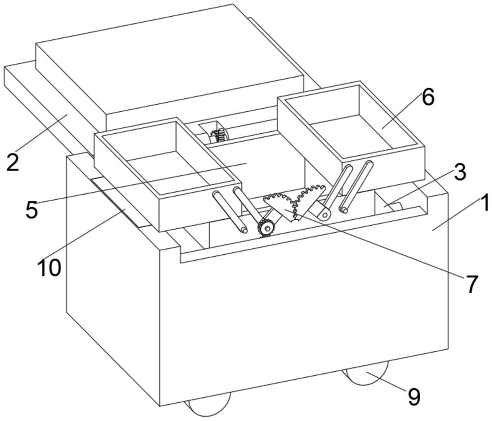 Transfer box for genetic detection