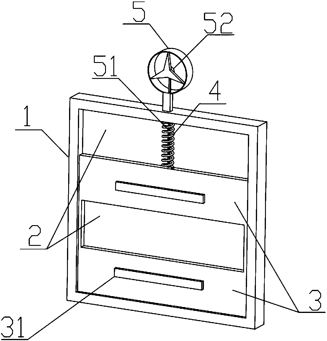 Advertising board windproof structure with adjustable coping capacity to wind scales